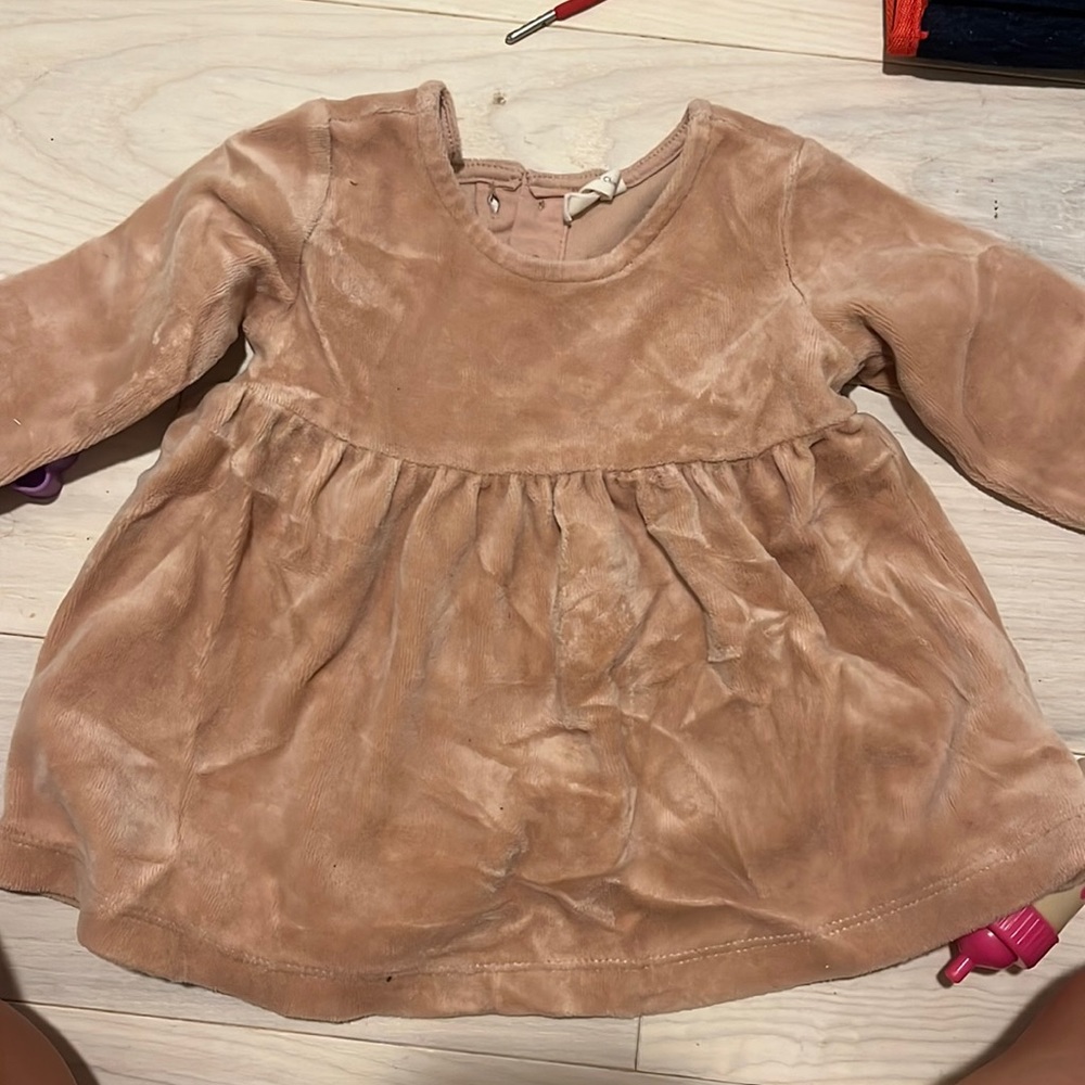 Quincy Mae 3-6 Month Velvet Dress